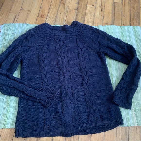 100% cotton cable knit cardigan - Picture 7 of 7